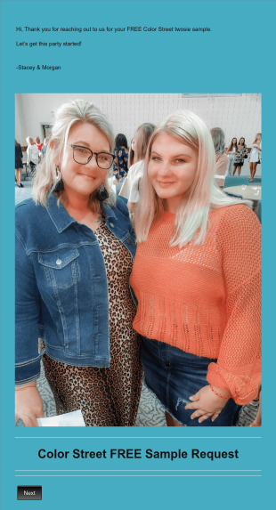 FREE Color Street Sample Form Template