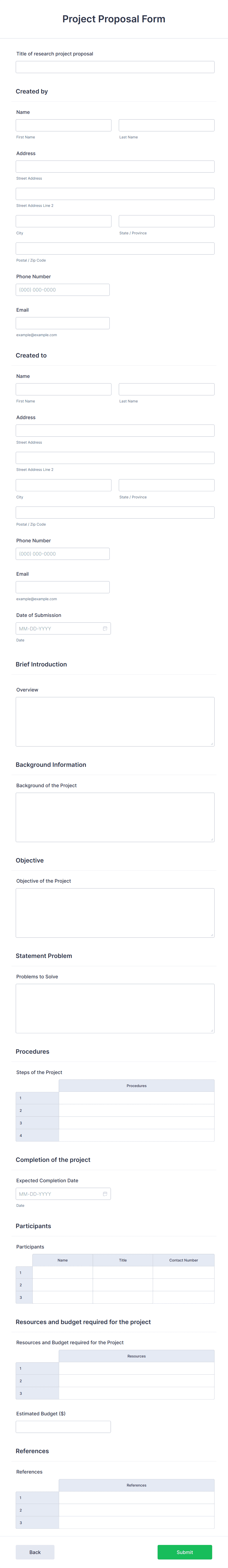 Project Proposal Form Template project-proposal-form-template