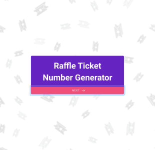 Free Raffle Ticket Number Generator Form Template