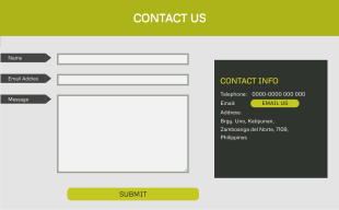 Full Width Contact Page Responsive Form Template