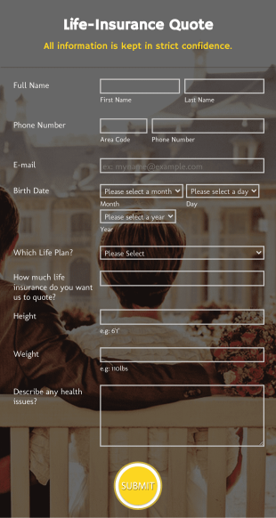 Life Insurance Intake Form Template