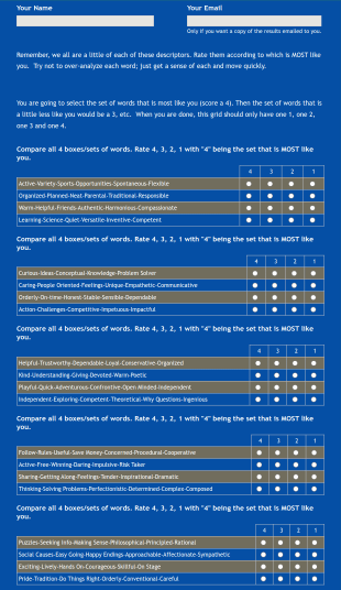 Fun Color Inventory Form Template