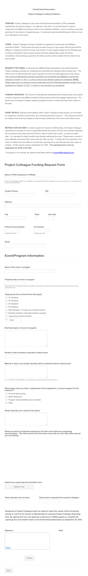 Funding Request Form Template