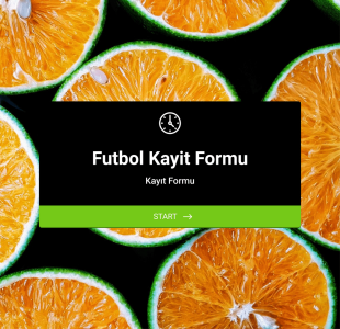 Futbol Kayıt Form Template