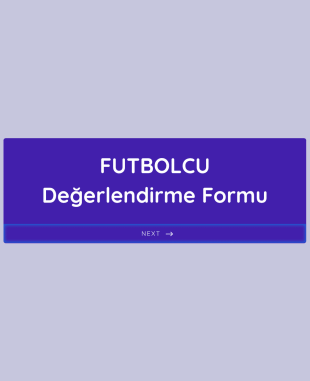 Futbolcu Değerlendirme Form Şablonu