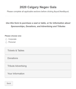Gala Attendance Form Template