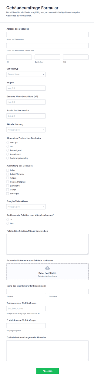 Gebäude Befragung