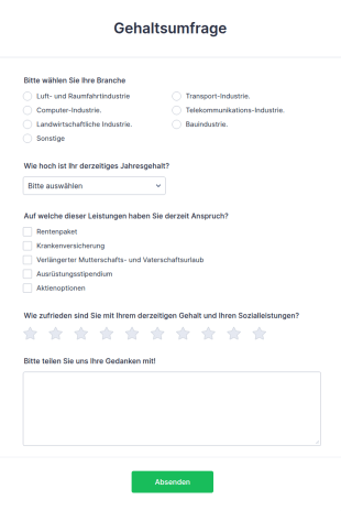 Gehaltsumfrage