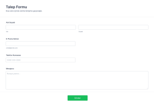 Genel Talep Form Şablonu