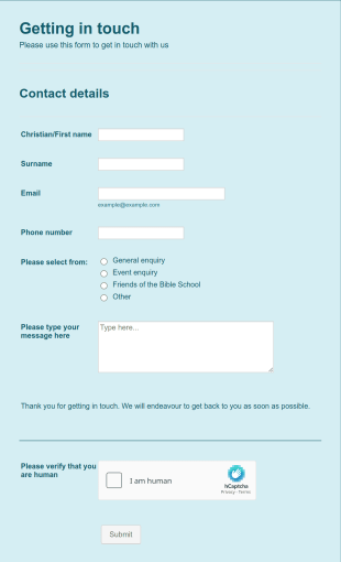 General Contact Form Template