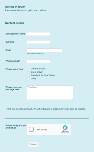 General Contact Form Template