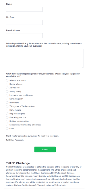 General Survey Template