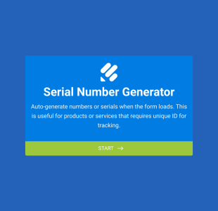Modèle De Générateur De Numéros De Série Gratuit Form Template