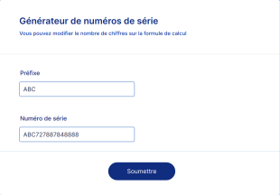 Modèle De Générateur De Numéros De Série Gratuit Form Template