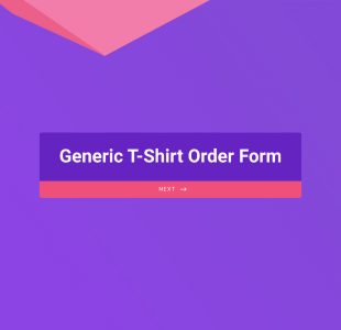 Generic T Shirt Order Form Template