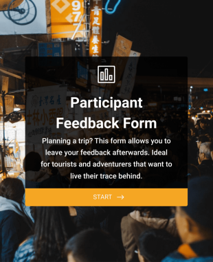 Gezi Katılımcıları Memnuniyet Anketi Form Template