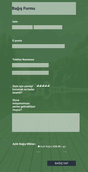 GoCardless Bağış Form Template