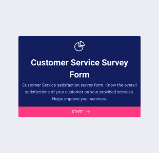 고객 만족도 설문조사 양식 Form Template