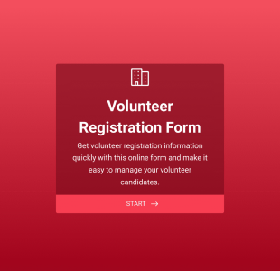 Gönüllü Kayıt Form Template