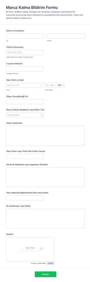 Görüntüleme Raporu Formu 🎯 Form Şablonu