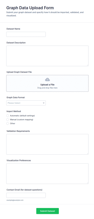 Graph Data Upload Form Template