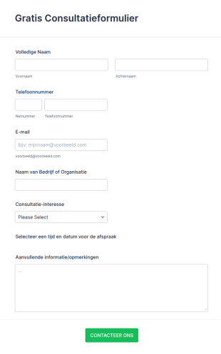 Gratis Client Consultatie