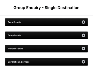 Group Enquiry Single Destination Form Template