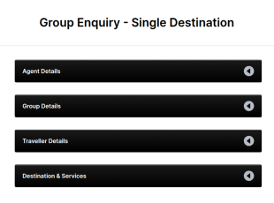 Group Enquiry Single Destination Form Template