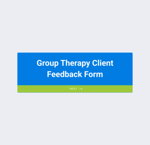 Group Therapy Client Feedback Form Template