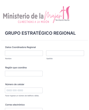 Grupo Estratégico Regional Form Template