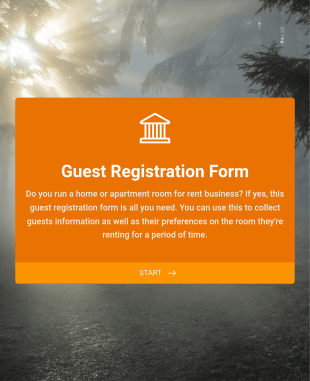 Guest Registration Form Template