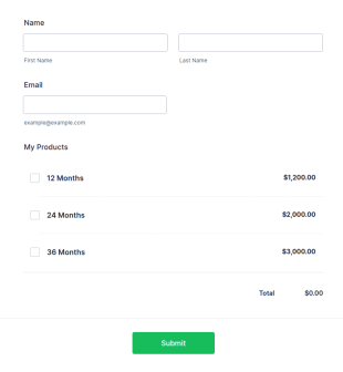 Gym Membership Form With PayPal Integration