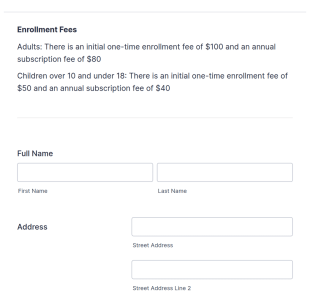 Gym Membership Form Template