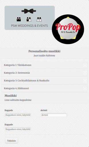 Häiden Musiikki Ja DJ Suunnittelulomake