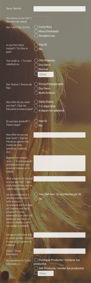 Hair Salon Client Questionnaire Form Template