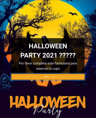 Halloween Party Confirmación Form Template