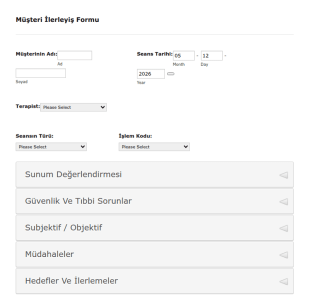 Hasta İlerleme Form Şablonu