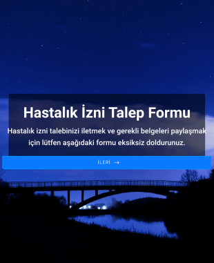 Hastalık İzni Talep Form Şablonu