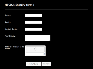 HBCDJs Inquiry Form : Form Template