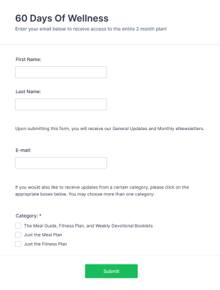 Health Insights Opt In Form Template