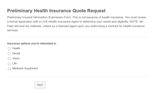 Health Insurance Intake Form Template