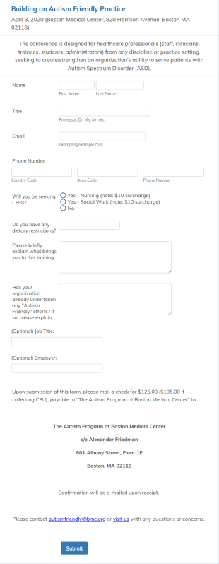 Healthcare Conference Registration Form Template