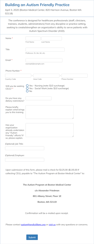 Healthcare Conference Registration Form Template