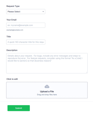 Helpdesk Request Form Template