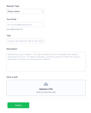 Helpdesk Request Form Template