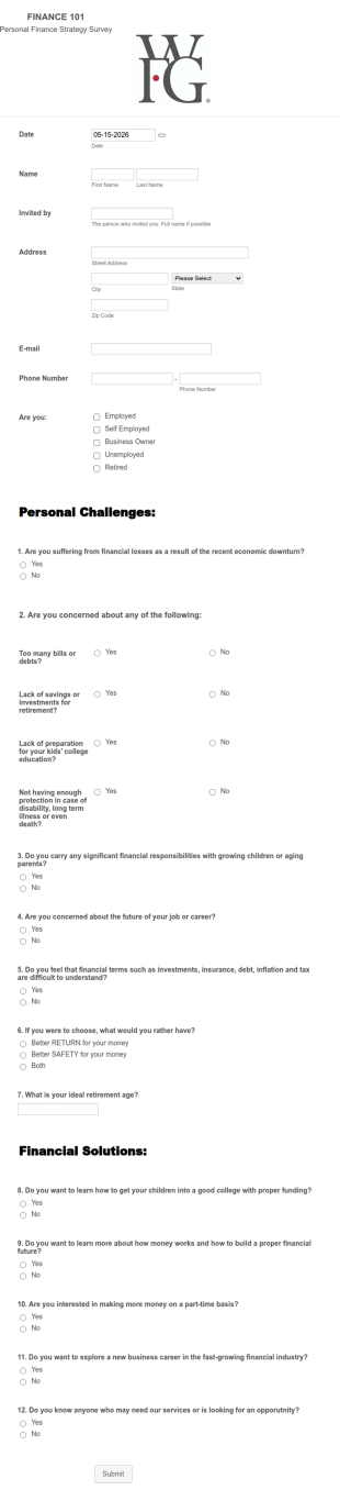 HEROES Survey Form Template