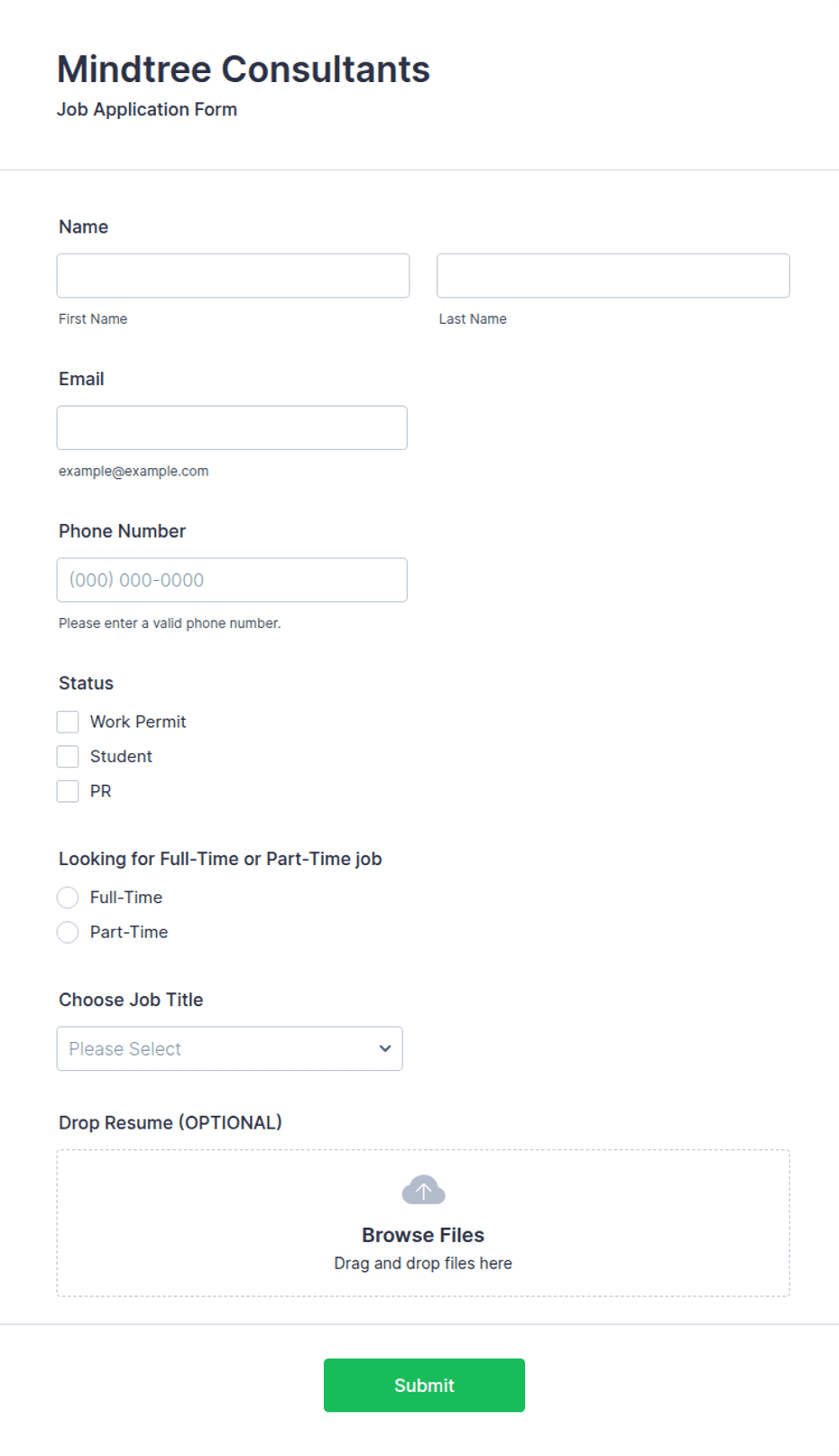 Hiring Form.pdf Hiring Form Template | Jotform