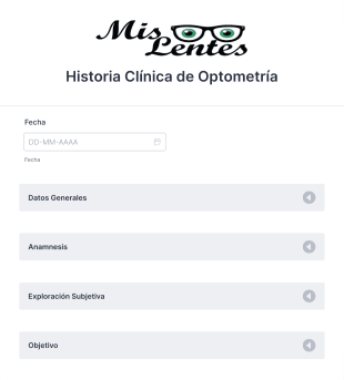 Historia Optometría Form Template