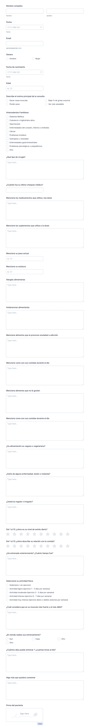 Historial Clínicos P