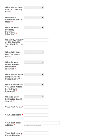 Home Buyer Template Mortgage Growth System 2 Form Template